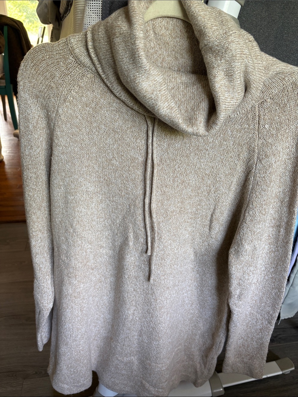 Women's Cream Cowl Neck Pullover Sweater NWOT